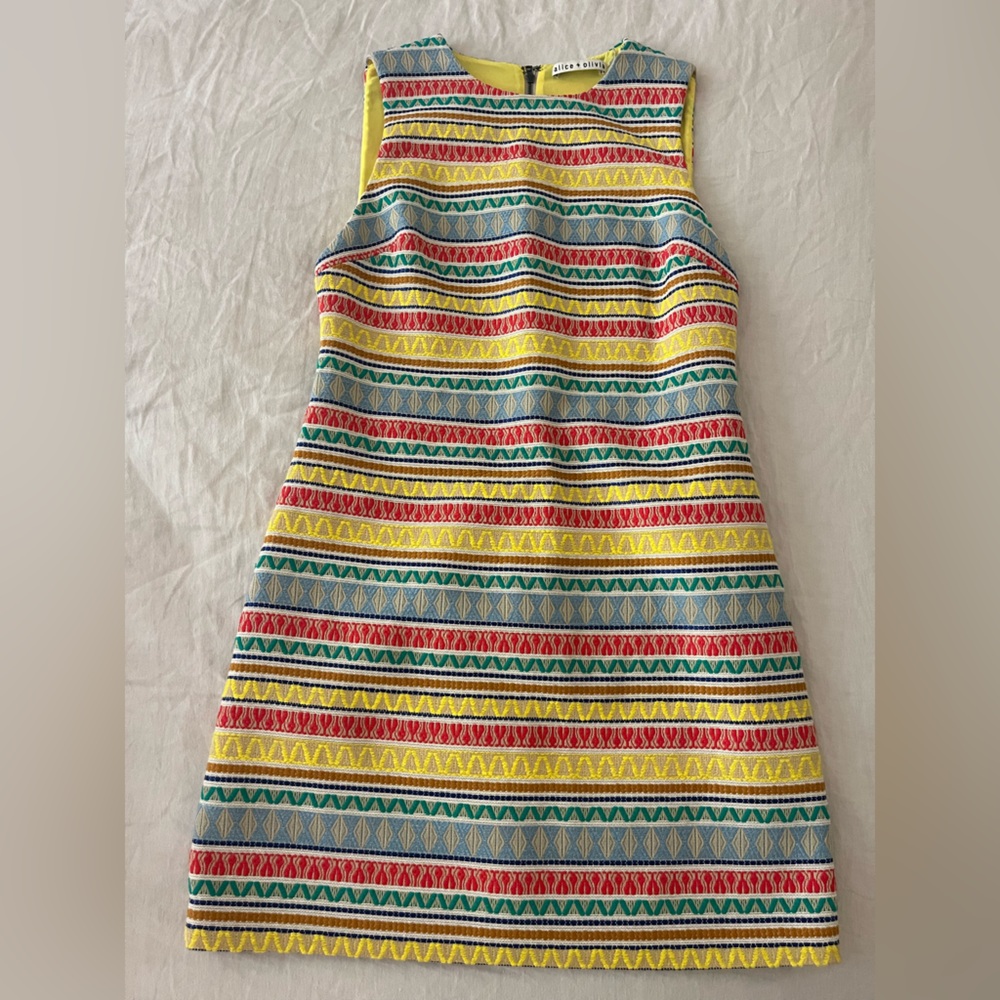 Alice + Olivia Striped Mini Dress Size 4